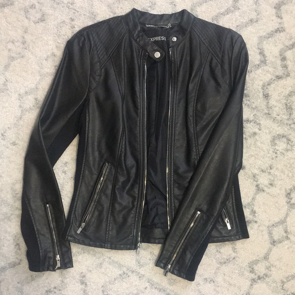 Express Faux Leather Moto Jacket!